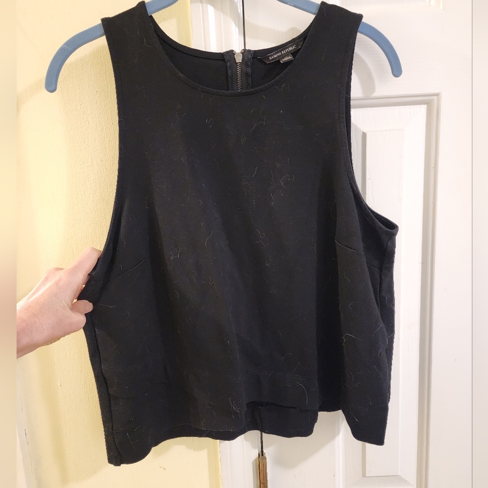 Banana Republic Ponte Semi Cropped Tank